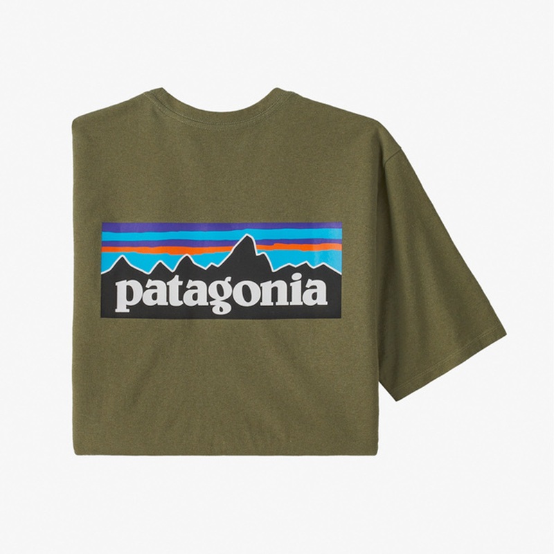 Patagonia P-6 Logo Responsibili-Tee Men’s S/S T-Shirt – Wyoming Green