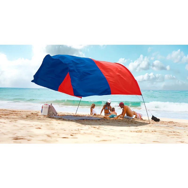 SHIBUMI Shade Classic Beach Tent – Red/Navy