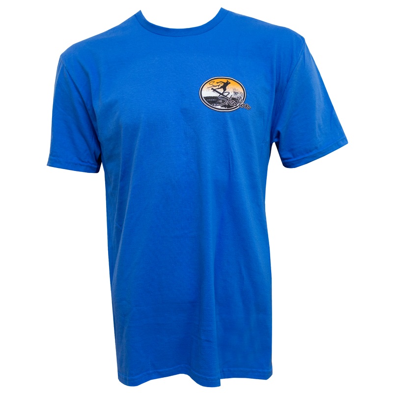 Surf Station Morning Boost Men’s S/S T-Shirt – Royal Blue