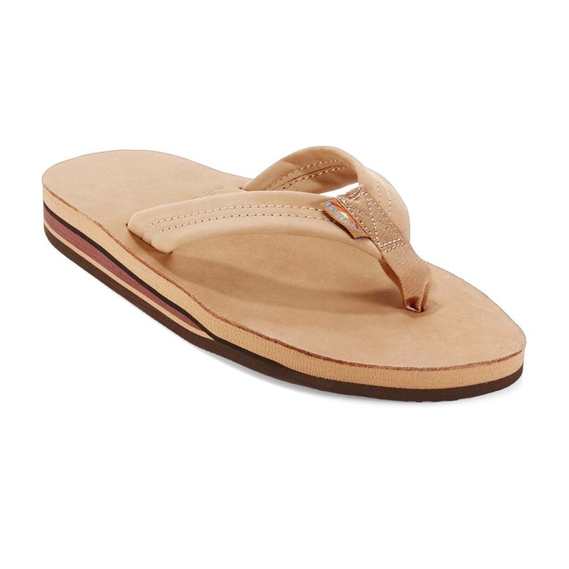 Rainbow Double Layer Premier Leather Men’s Sandals – Sierra Brown