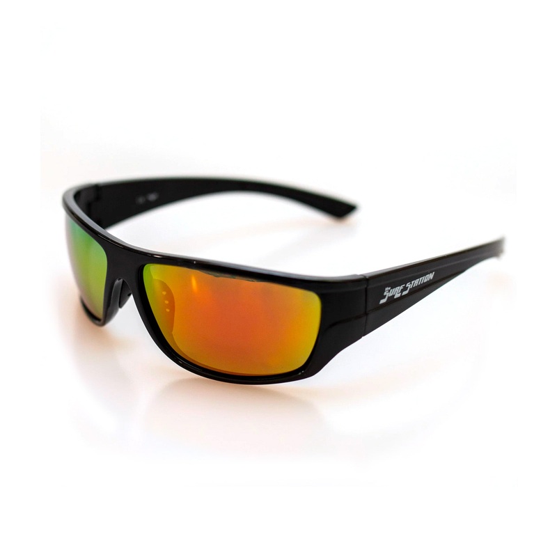 Surf Station Active Men’s Sunglasses – Black/Orange Polarized