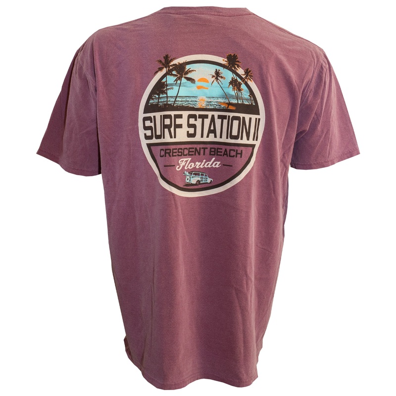 Surf Station Deuce Men’s S/S T-Shirt – Maroon