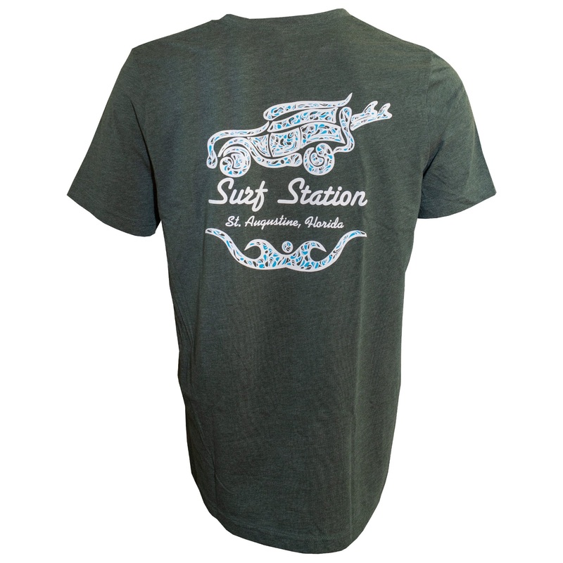 Surf Station Paisley Men’s S/S T-Shirt – Green