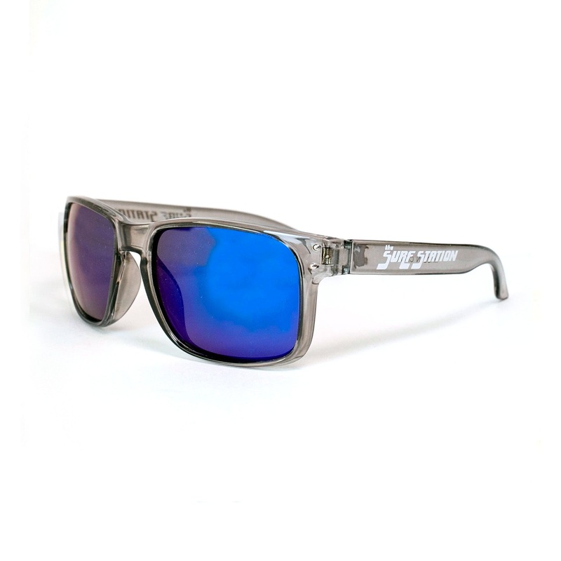 Surf Station West Coast Men’s Sunglasses – Clear/Teal Polarized