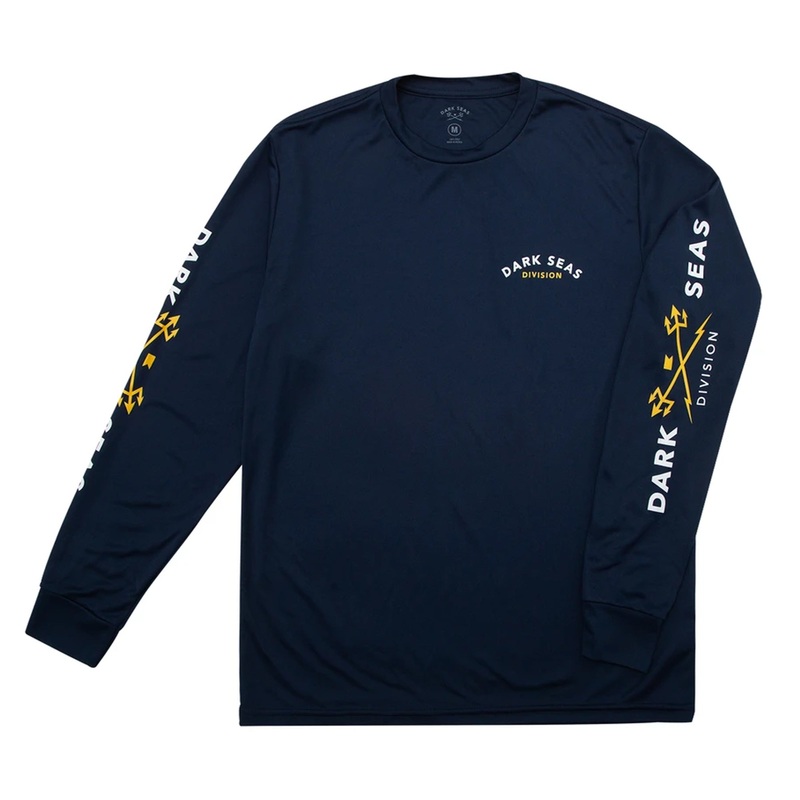 Dark Seas Headmaster Men’s L/S Rashguard – Navy