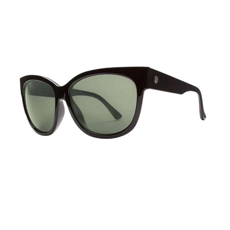 Electric Danger Cat Women’s Sunglasses – Gloss Black/Grey Polarized