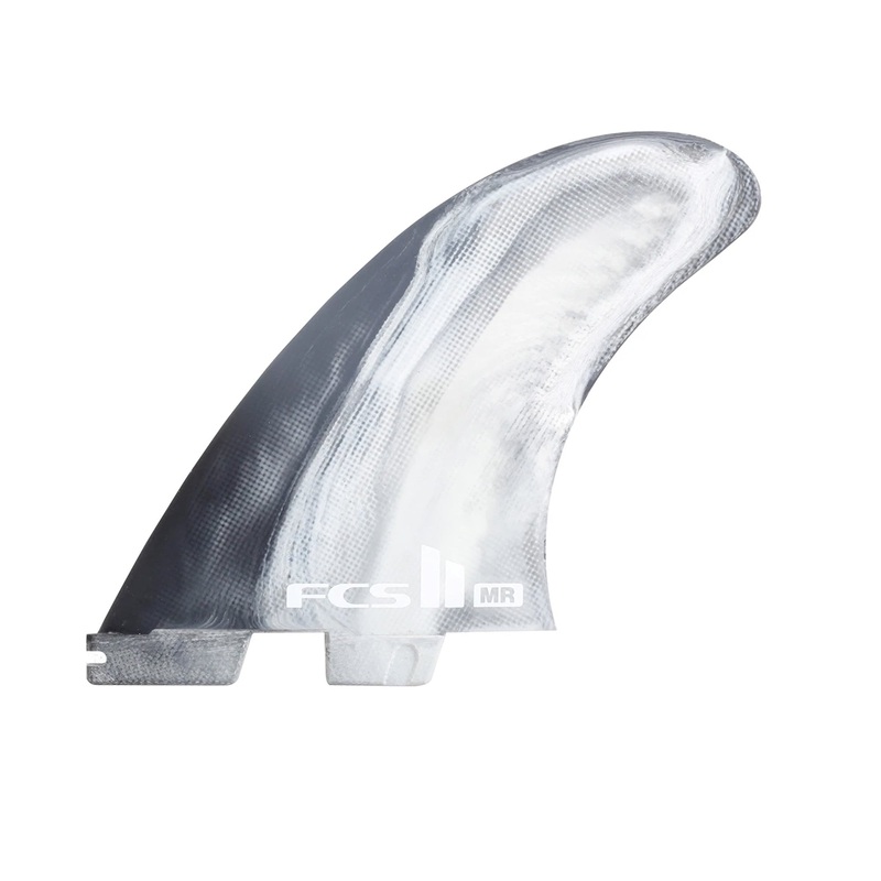 FCS II Mark Richards Performance Core 2+1 Surfboard Fins – White Swirl