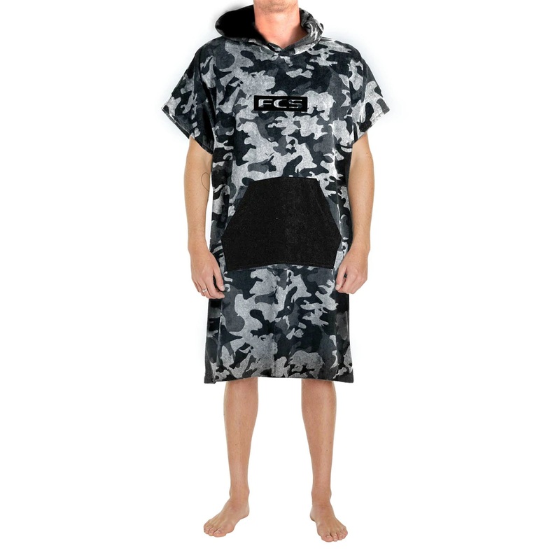 FCS Junior Towel Poncho – Grey Camo
