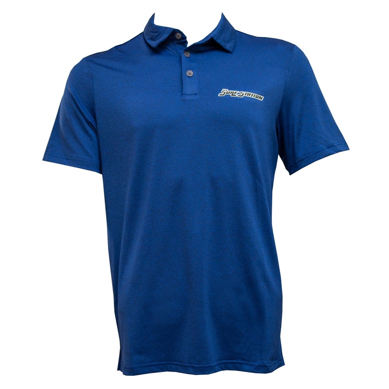 Surf Station Vantage Hybrid S/S Men’s Polo Dress Shirt – Blue