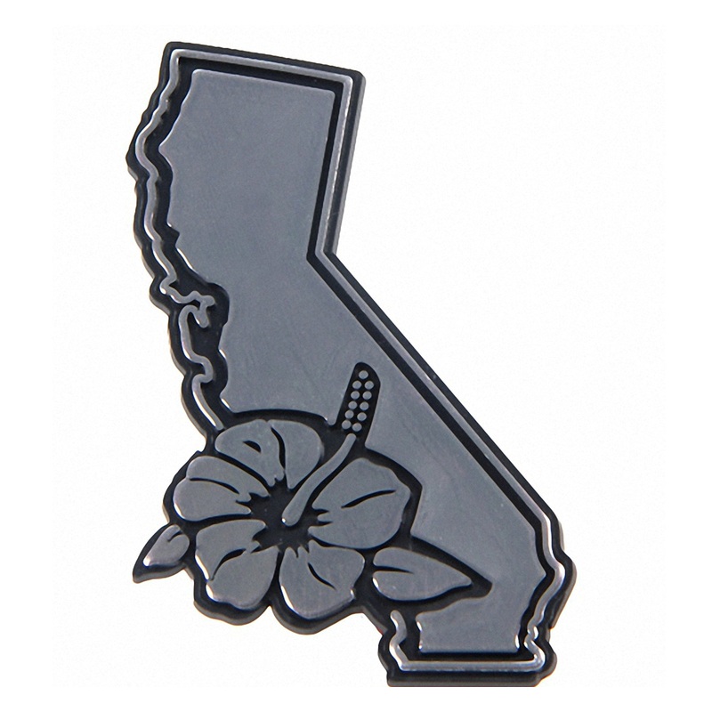 Wet Products Cutback Car Emblem – California/Hibiscus