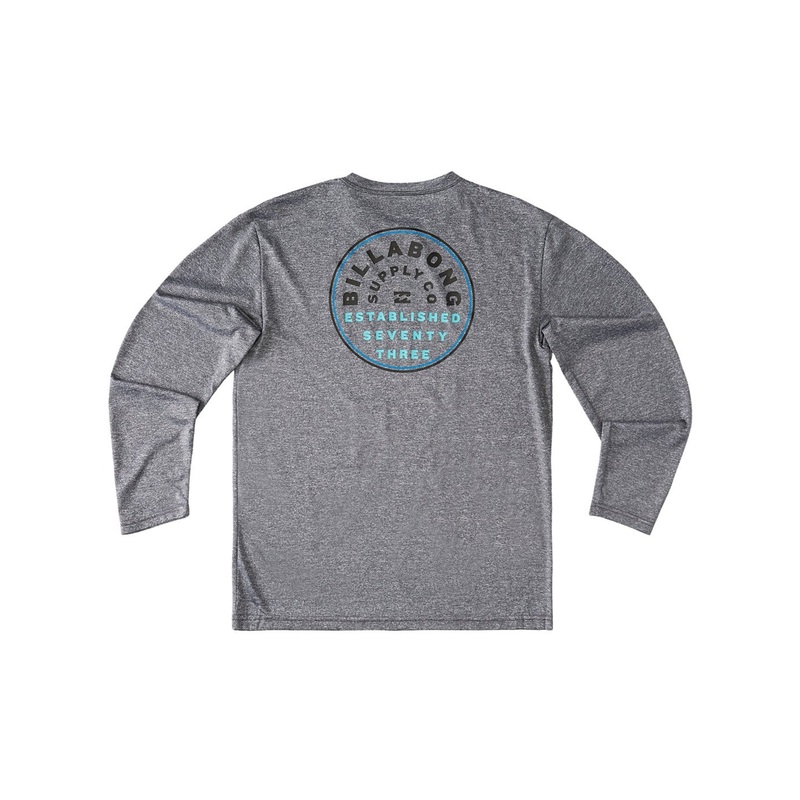 Billabong Rotor Youth Boy’s Loose Fit L/S Rashguard – Grey