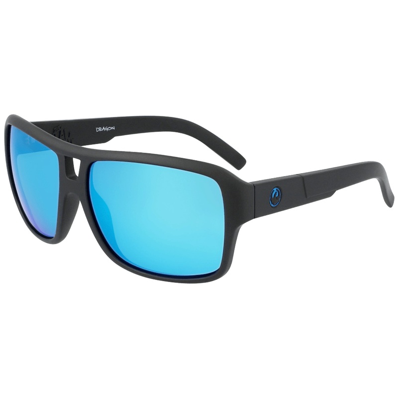 Dragon The Jam Small LL H2O Men’s Sunglasses – Matte Black/Blue Ion Polarized