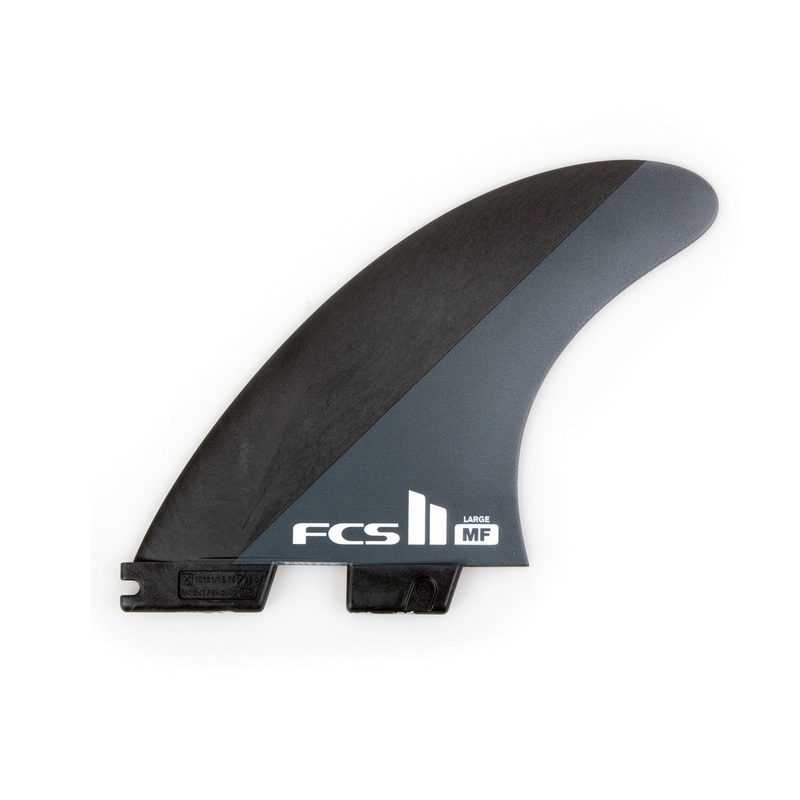 FCS II Mick Fanning Neo Carbon Tri Surfboard Fins – Large/Grey