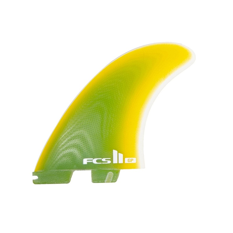FCS II Town & Country Performance Glass 2+1 Surfboard Fins – X-Large/Yellow