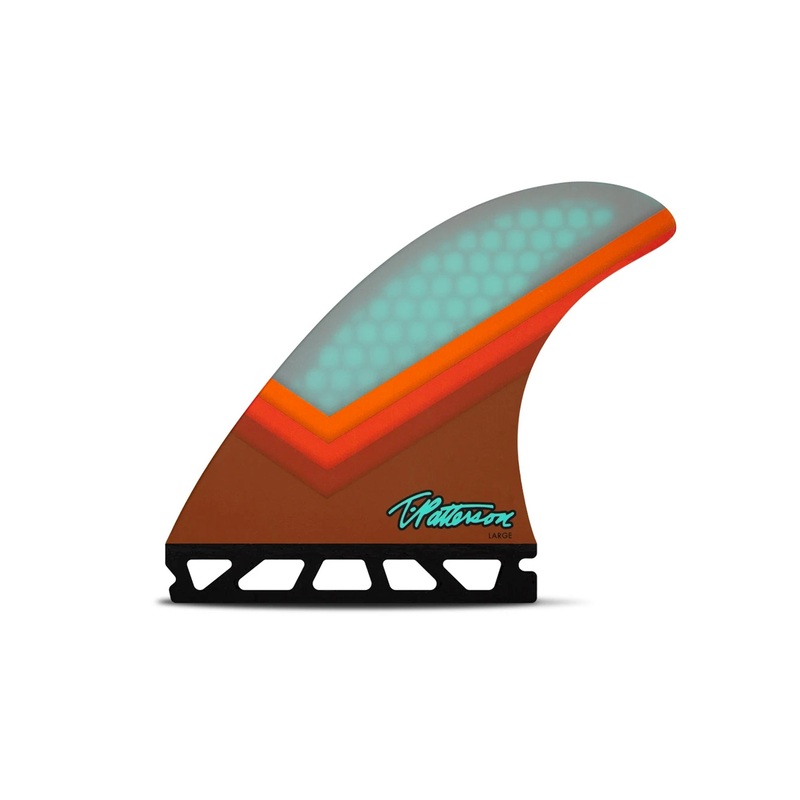 Futures TP1 Honeycomb Tri Surfboard Fins – Large/Brown