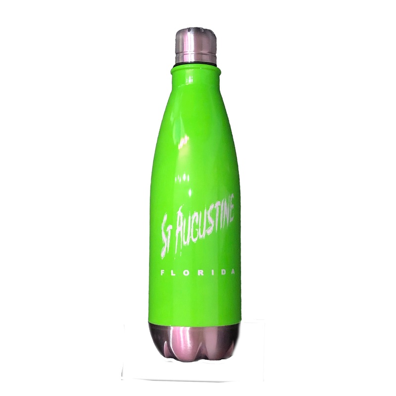 Surf Station Adela Series St. Augustine Florida 17oz Stainless Steel Bottle – Green