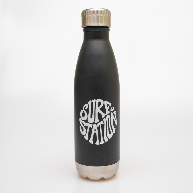 Surf Station Hippie ’84 Stainless Steel Bottle – Matte Black