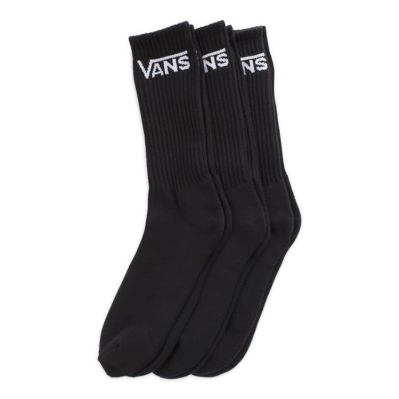 Vans Classic Crew Socks 3 Pack – Black