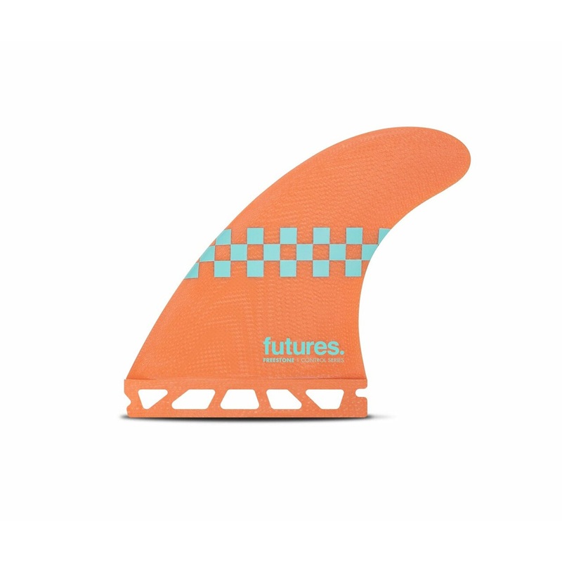 Futures Freestone Control Tri Surfboard Fins – Large/Salmon