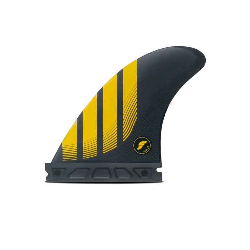 Futures P4 Alpha Tri Surfboard Fins – Small/Yellow