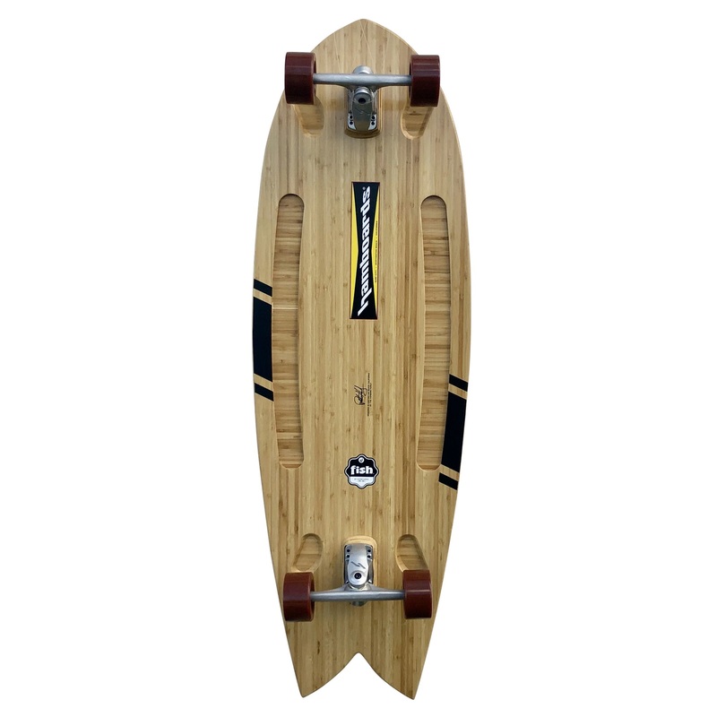 Hamboard Fish 53″ Surfskate Skateboard – Bamboo Wedge