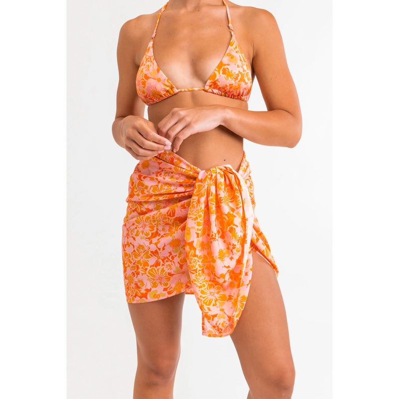 Rhythm Evangeline Floral Women’s Sarong – Orange
