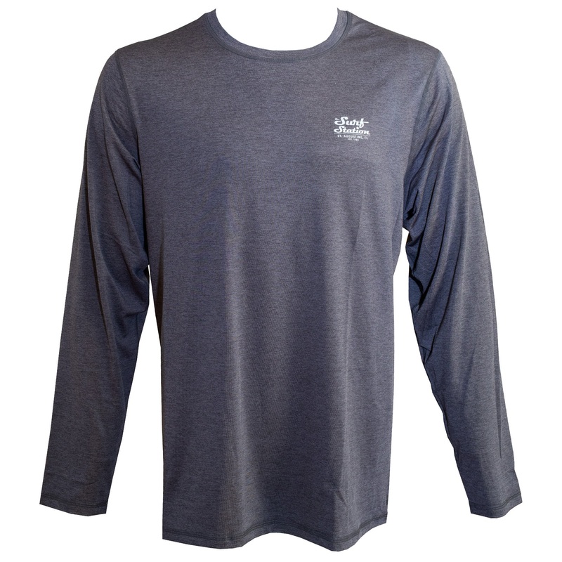 Surf Station Antix Mechanic Men’s L/S Rashguard – Heather Charcoal