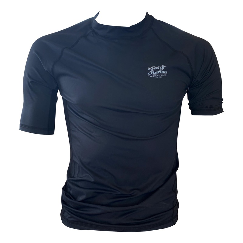 Surf Station Fuze Men’s S/S Rashguard – Black