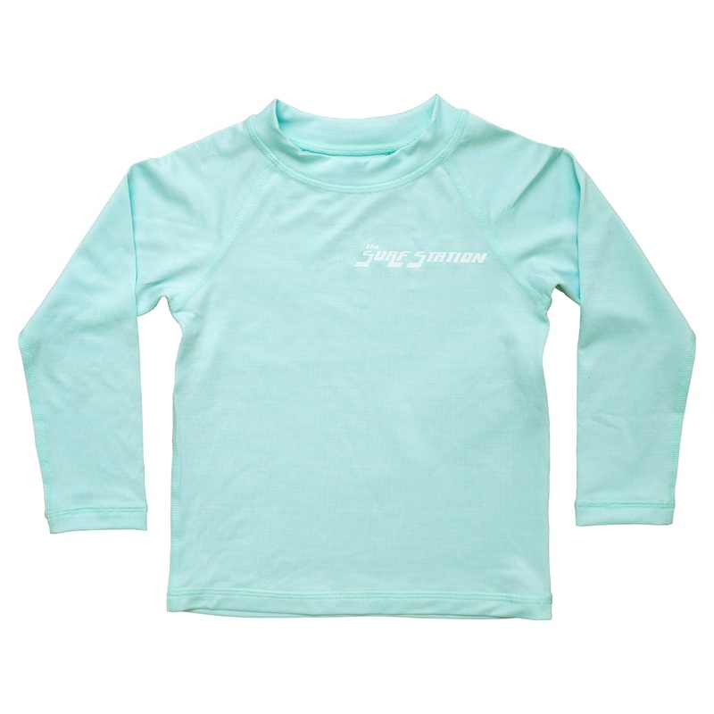 Surf Station Hybrid Team Toddler Boy’s L/S Rashguard – Light Blue