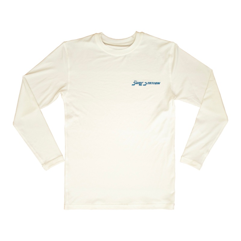 Surf Station Hybrid Team Youth Boy’s L/S Rashguard – White