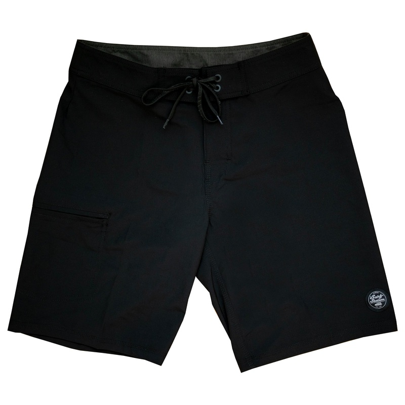 Surf Station Vapor Woody Men’s Boardshorts – Black