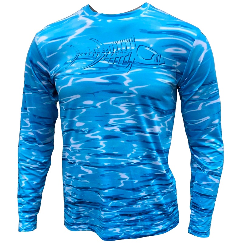 Tormenter Performance Men’s Fishing Shirt – HydraFlek Blue