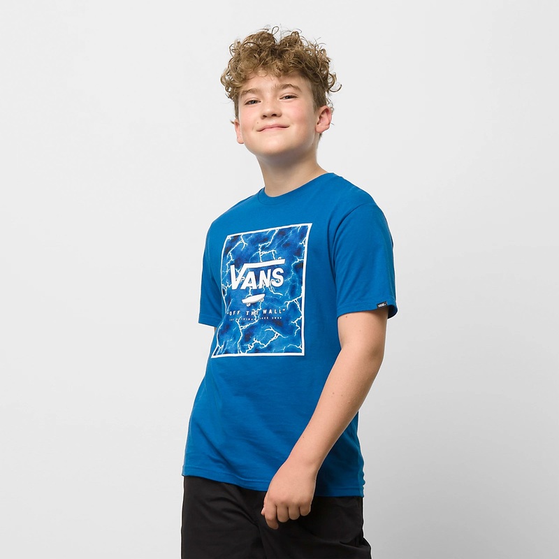 Vans By Print Box Youth Boy’s S/S T-Shirt – Blue