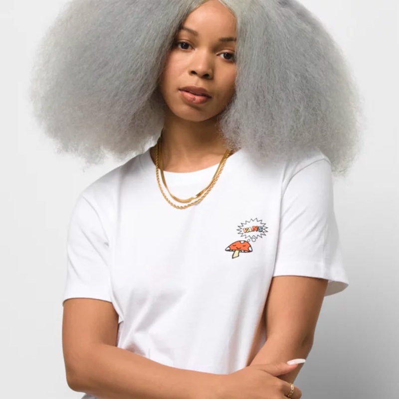Vans Let’s Grow Relaxed Crew Women’s S/S T-Shirt – White