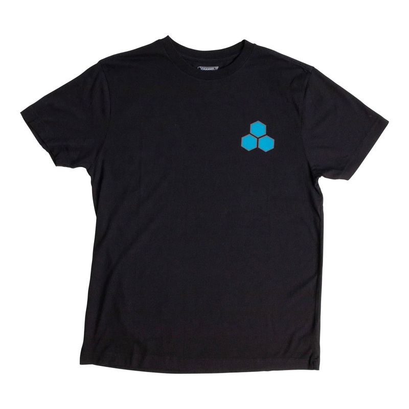 Channel Islands Neon Flag Men’s S/S T-Shirt – Black