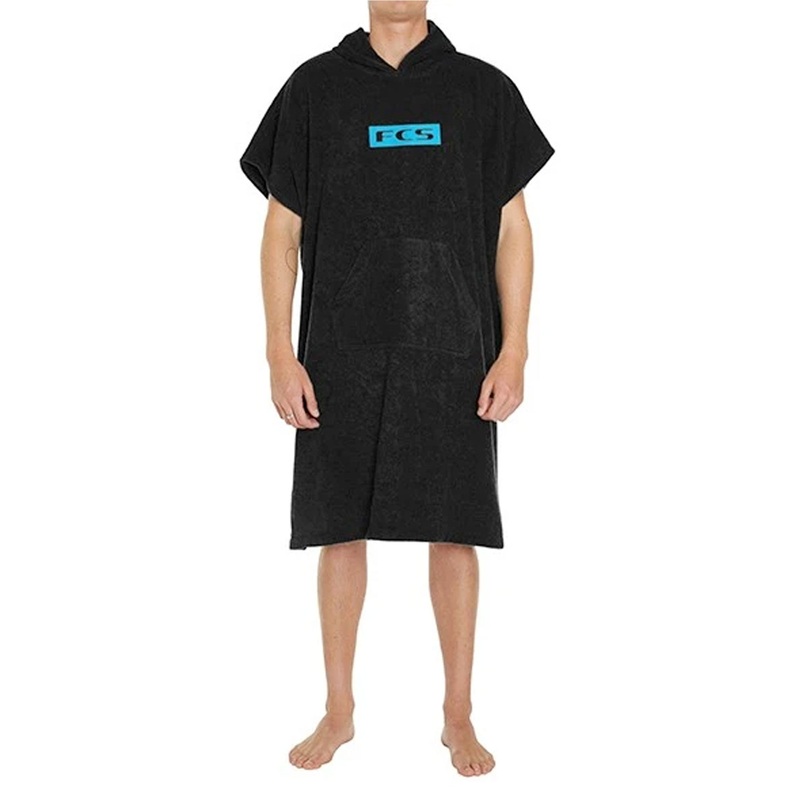 FCS Changing Surf Poncho – Black/Blue