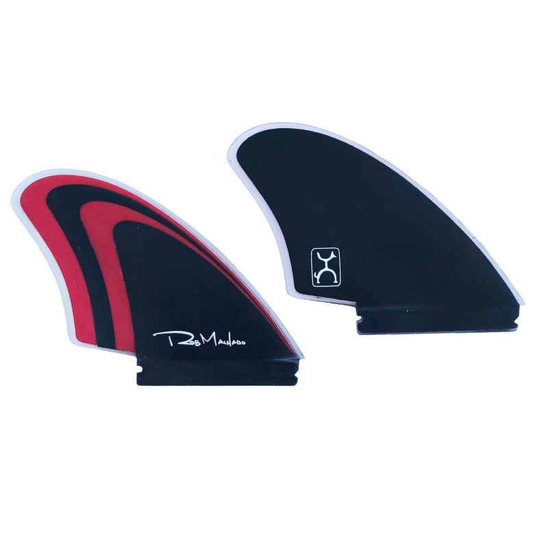 Firewire Machado Too Fish Futures Twin Surfboard Fins – Black/Red