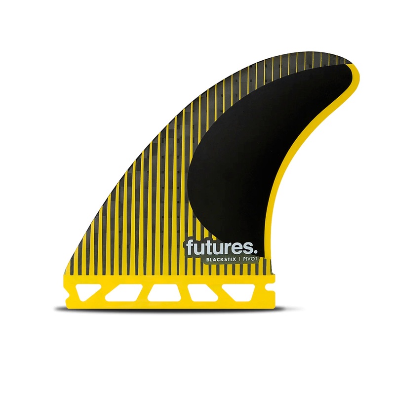 Futures P8 Blackstix Tri Surfboard Fins – Large/Yellow