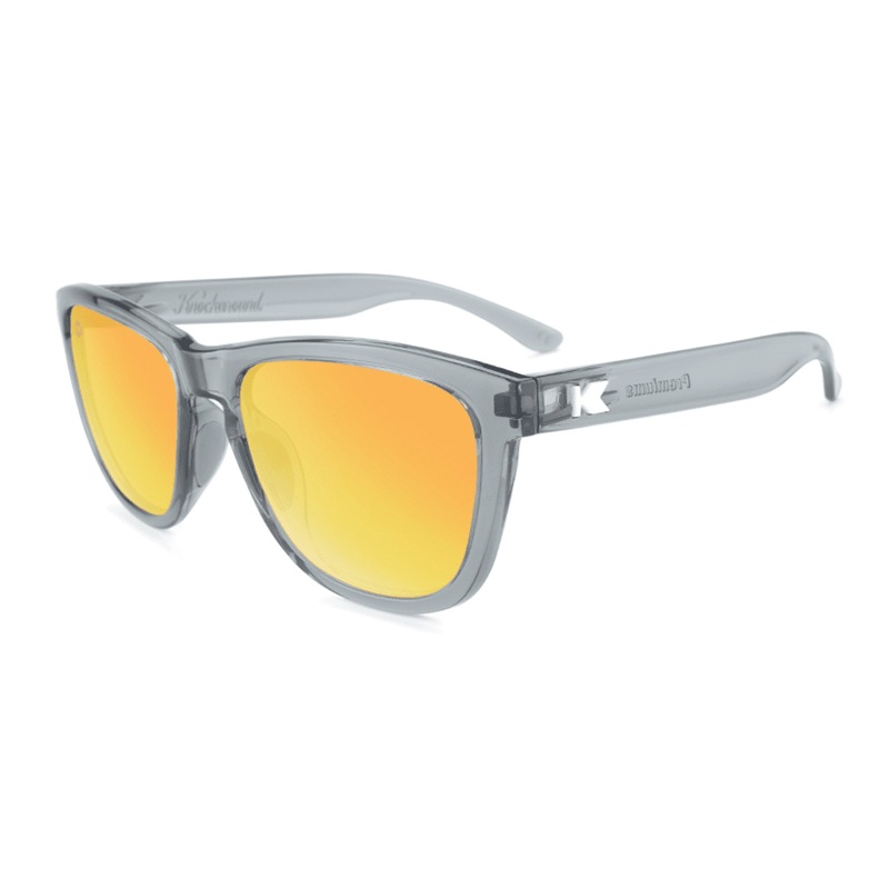 Knockaround Premiums Sport Men’s Sunglasses – Clear Grey/Sunset Polarized
