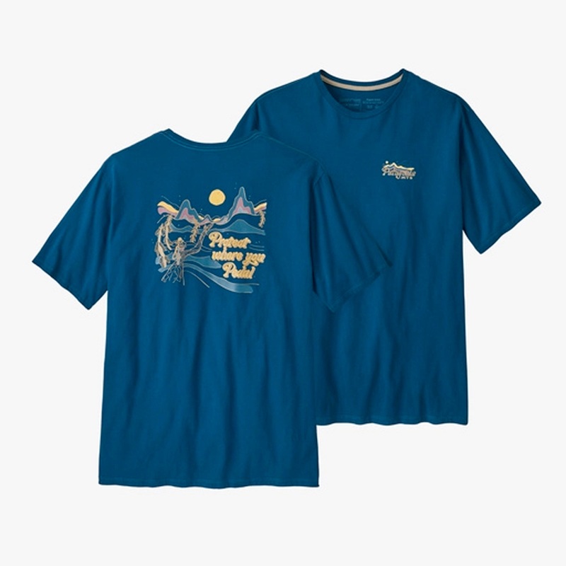 Patagonia Protect Pedal Men’s S/S T-Shirt – Blue