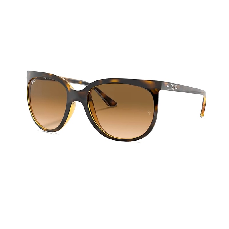 Ray-Ban Cats 1000 Women’s Sunglasses – Light Havana/Clear Gradient Brown