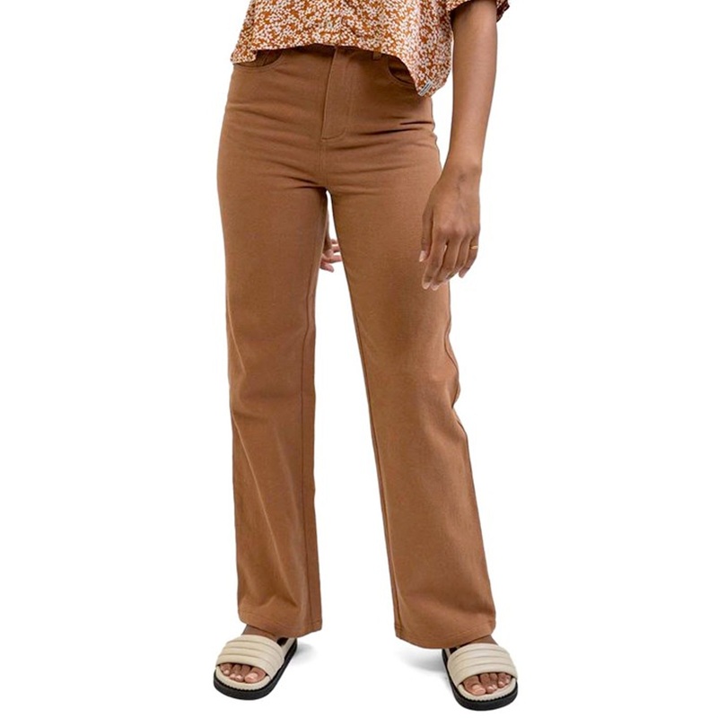 Rhythm Brentwood Straight Leg Women’s Jeans – Brown