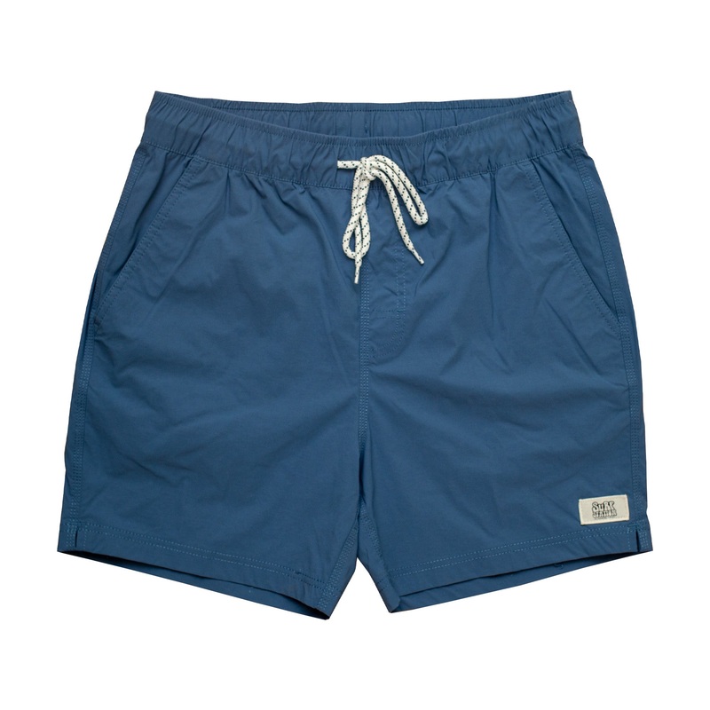 Surf Station Ledge Elastic Waist 17″ Men’s Shorts – Blue