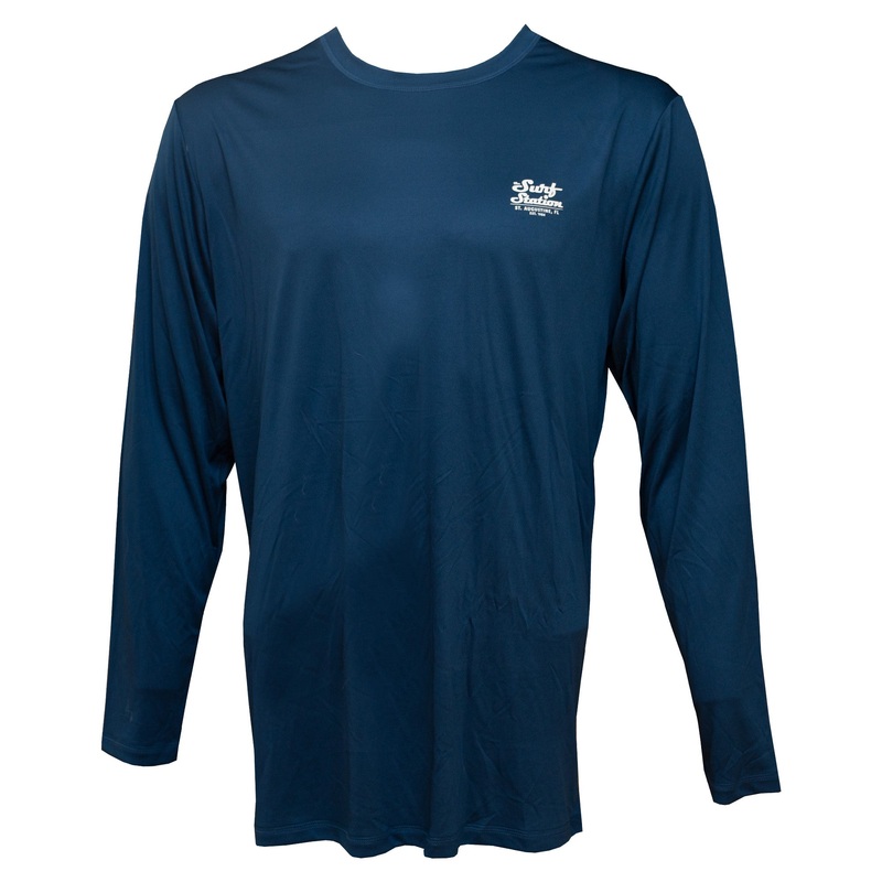 Surf Station Tides Men’s L/S Rashguard – Blue