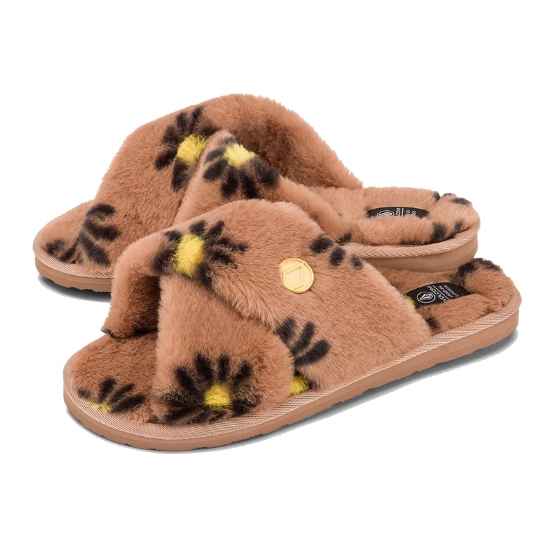 Volcom Lived In Lounge Women’s Slip Sandal – Hazelnut