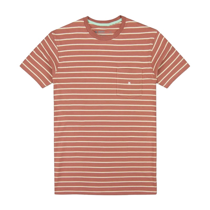 Jetty Corolla Knit Men’s S/S T-Shirt – Mauve