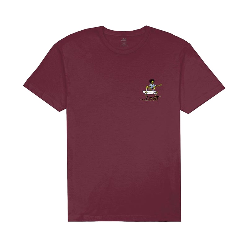 Lost Air Time Men’s S/S T-Shirt – Maroon