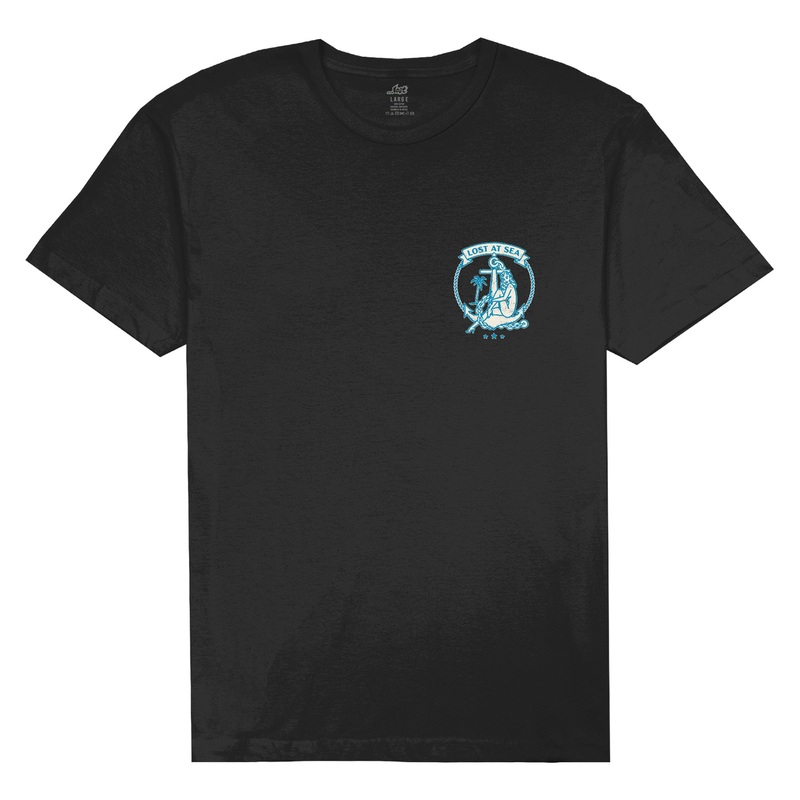Lost At Sea Men’s S/S T-Shirt – Black