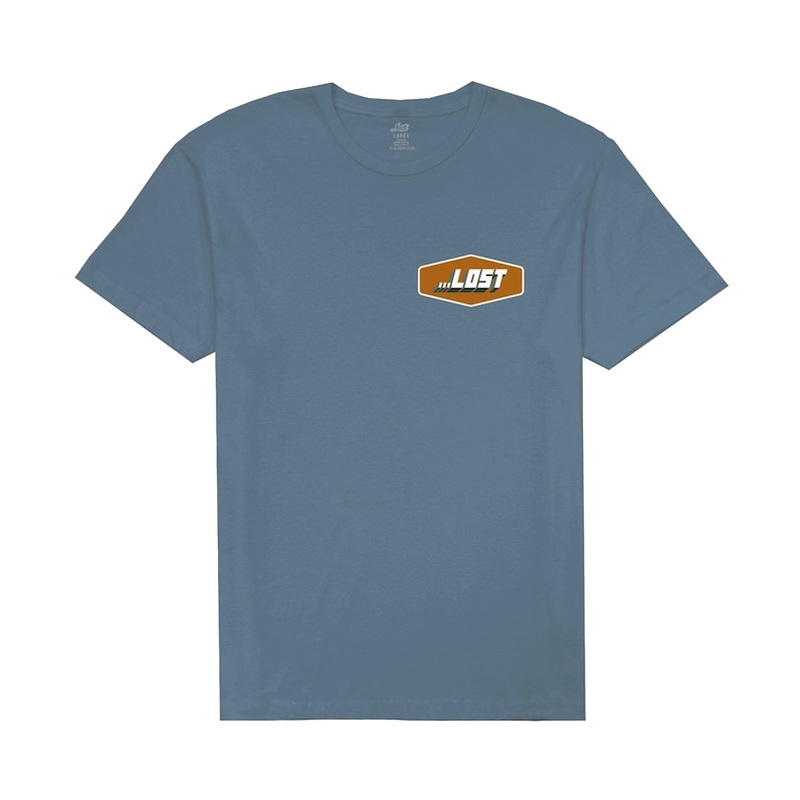 Lost Burnout Vintage Dye Men’s S/S T-Shirt – Blue