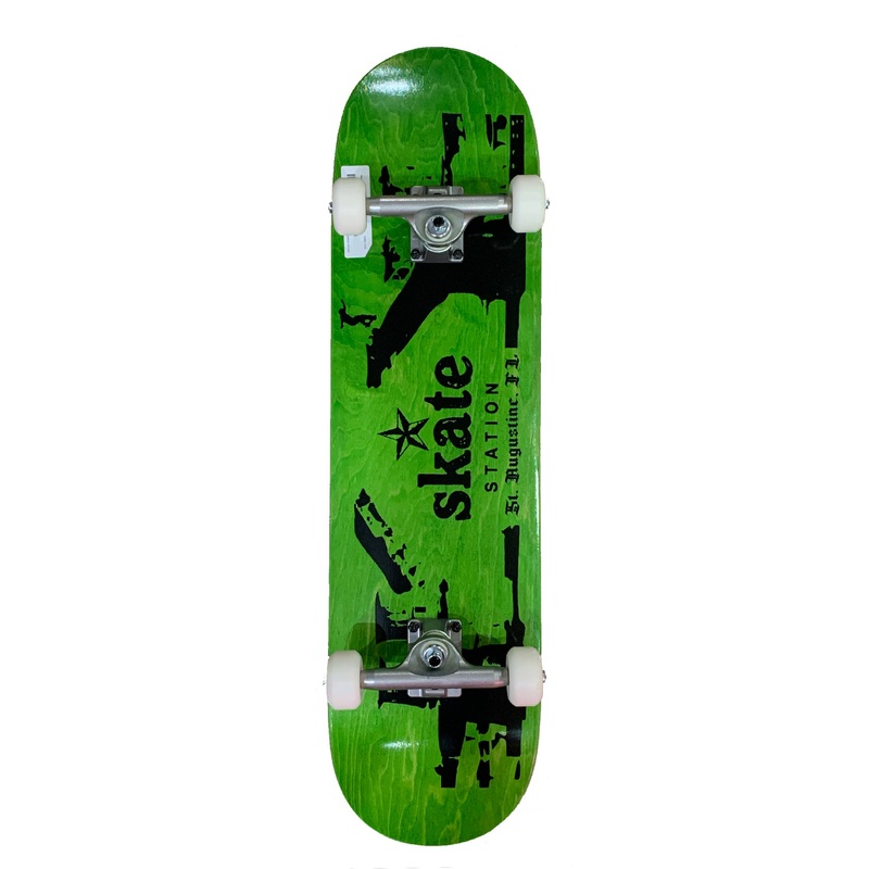 Skate Station Bridge Gap 8.25″ Complete Skateboard – Green